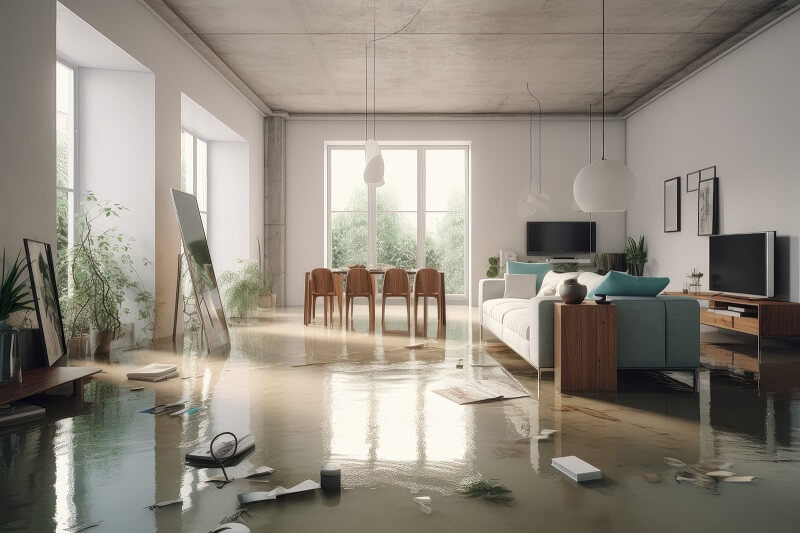 Un appartement inondé