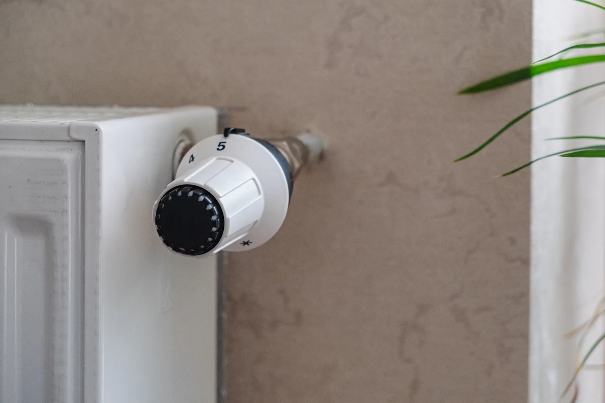 Un vanne de thermostat mural