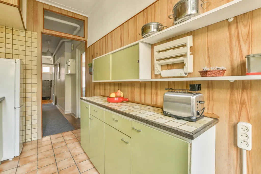 Une cuisine du style des années 60