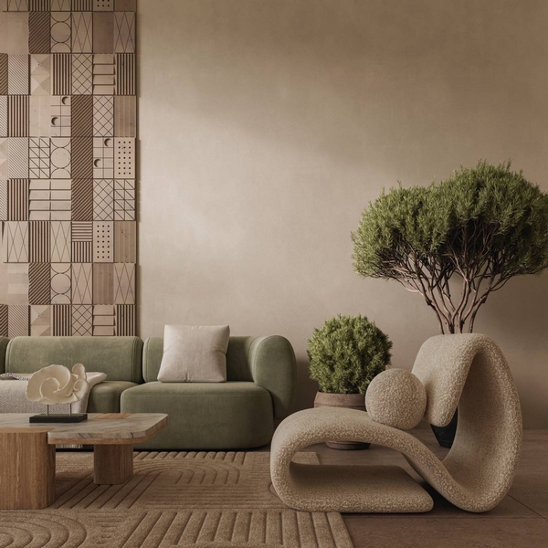 salon avec fauteuil moderne